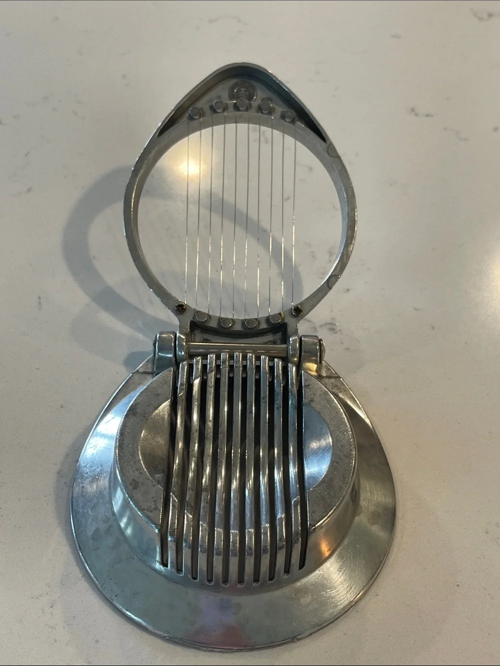 Vintage Metal Hard Boiled Egg Slicer